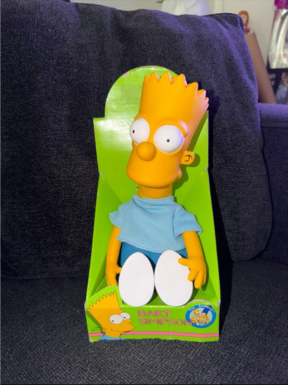 Bart Simpson Plush Figure - Yellow/Blue Home Accent